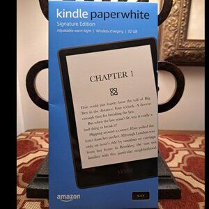 ❤️Amazon - Kindle Paperwhite Signature Edition - 32GB - Black - AD FREE - Sealed
